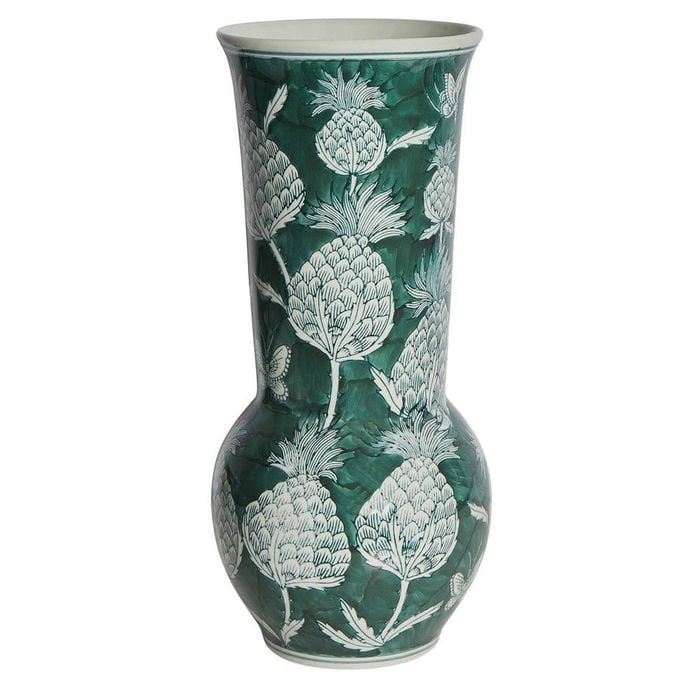 Belle Thistle Porcelain Flower Vase XL 41cm - Green