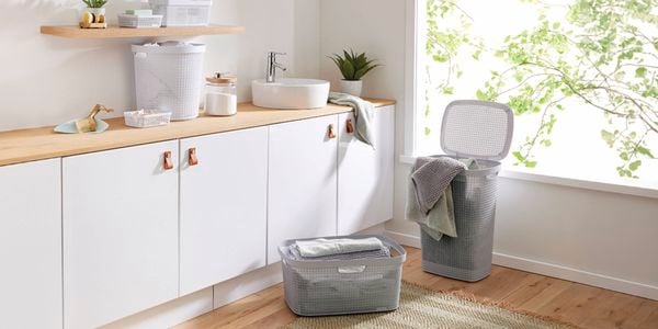 ezy storage hamper collection in grey 