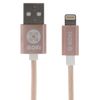 Moki 90cm Braided USB/Lightning MFI-Certified Charging Cable for iPhone Rose GD