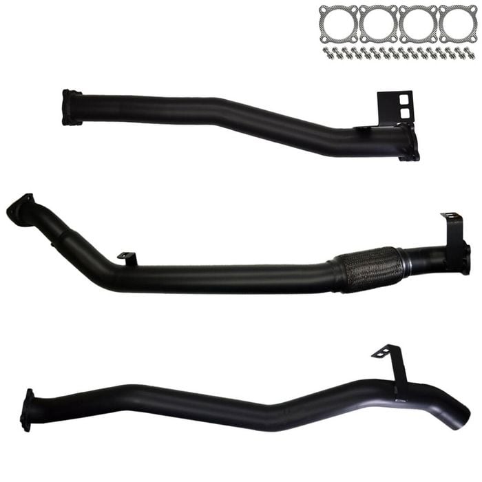 Ignite Exhausts Turbo Back For Toyota Landcruiser 76 Series V8 Wagon 3" No Cat With Pipe 409 Stainless Steel