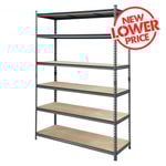 Craftright 2137 x 1505 x 540mm Grey 6 Tier Shelving Unit