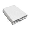 Bloomington 30cm Wall Microfibre Sheet Set Self-striped White Single