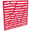 ProtectorAl 300-1200mm x 300-1200mm Light Red/Gloss White Slate Unframed Composite Deco Panel