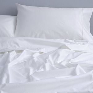 Canningvale Queen Mille 1000TC Bed Sheet w/ Pillowcase Set - White