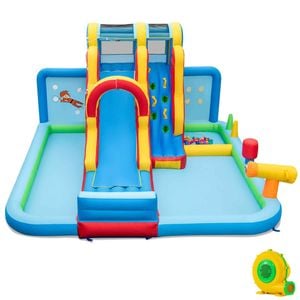 Costway Inflatable Water Park Kid Jumping Castle Bouncer W/blower
