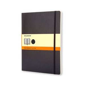 Moleskine Classic Ruled Soft Cover Notebook Office/student Journal Xl Black