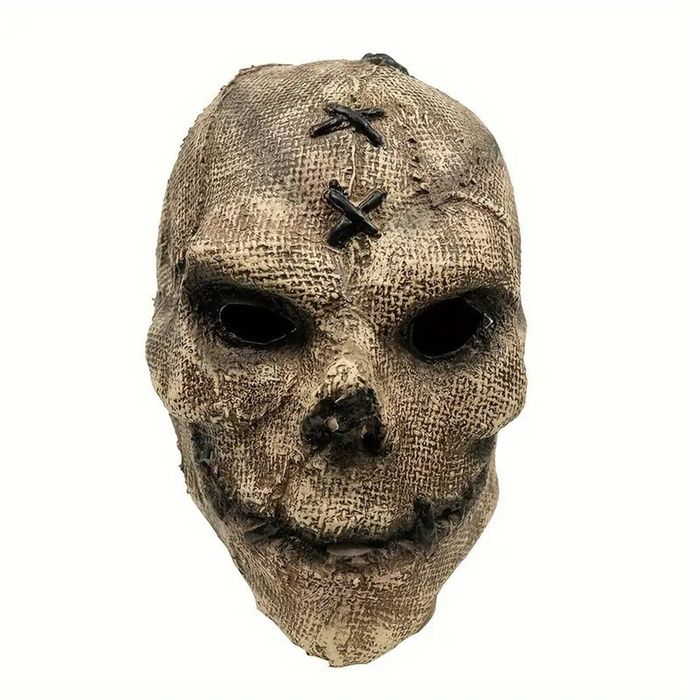 Lifebay Halloween Scarecrow Skull Mask with Hat