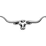 OFFICIAL LICENSED RMW R.M.Williams Longhorn Car Sticker Decal 70cm Black 70cm wide