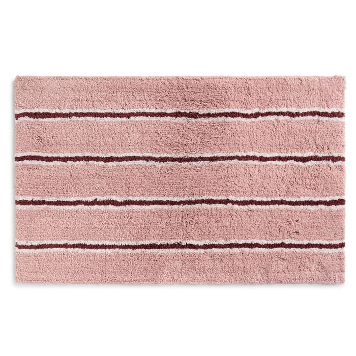 Linea Home Wine Multi Stripe Bathmat