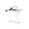 Adjustable Overbed Table with Wheels - Mobile Standing Desk for Home and Hospital Use