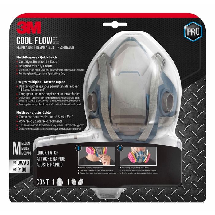 3M Multi-Purpose Quick Latch Respirators With Cool Flow Valve