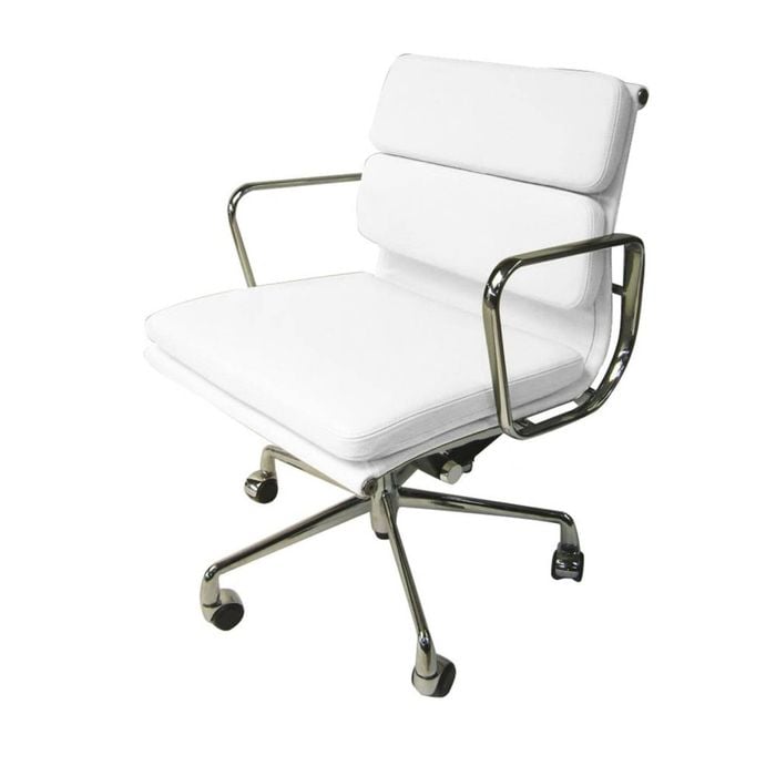 SD House Eames Replica Soft Pad Management Office Chair - Low Back - White