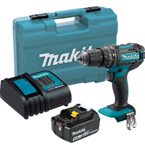 Makita LXT 18V 5.0Ah Hammer Drill Driver Kit With 74 Piece Bit Set DHP482STX9