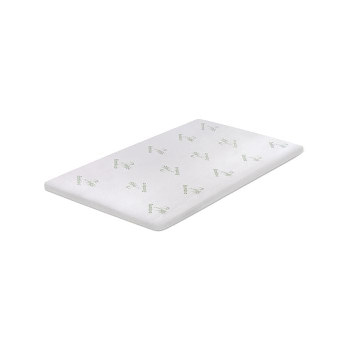 Memory Foam Mattress Topper with Bamboo Cover - Single