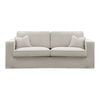 Genex Designs Aspen 3-Seat Sofa with Slip Cover Mocha