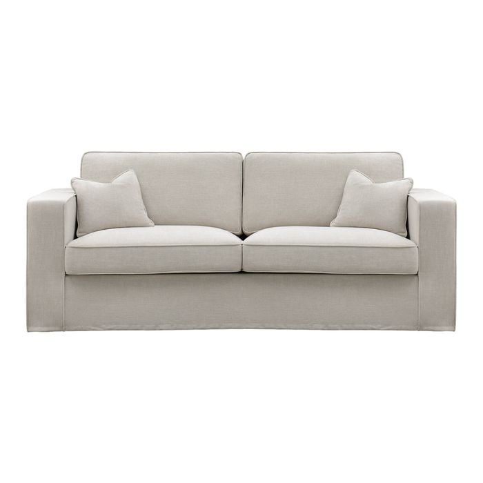 Genex Designs Aspen 3-Seat Sofa with Slip Cover Mocha
