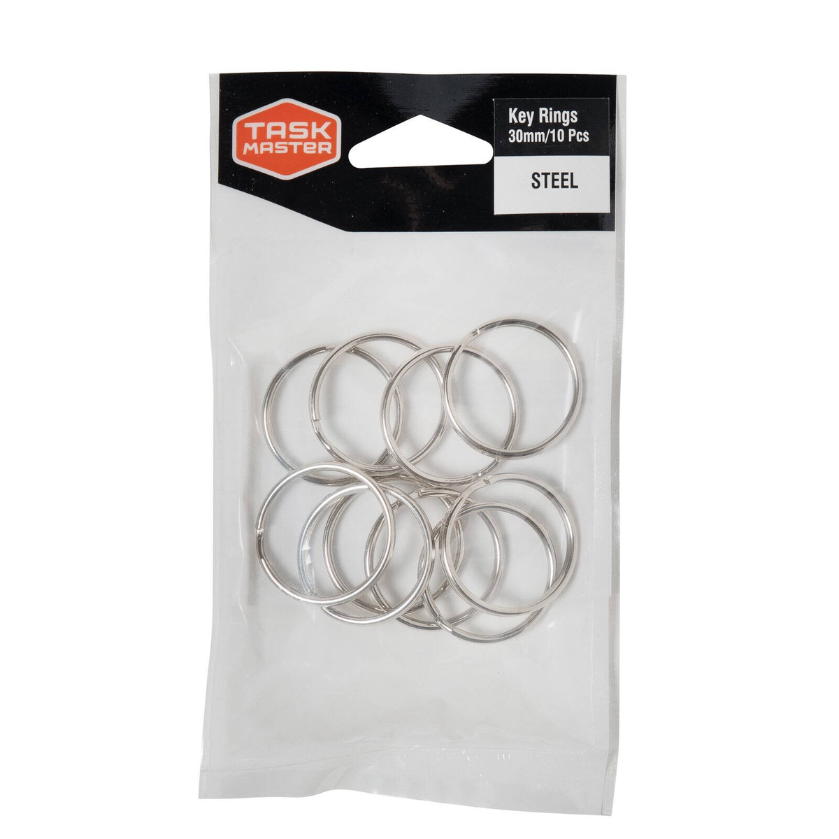 Taskmaster 30mm Key Ring - 10 Pack - Bunnings Australia