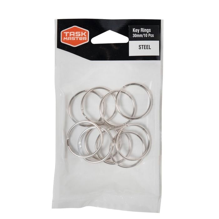 Taskmaster 30mm Key Ring - 10 Pack