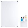 VEVOR Magnetic Glass Whiteboard White with Marker Tray an Eraser