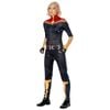 Captain Marvel The Marvels Deluxe Halloween Costume Adult Official Marvel Jumpsuit with Gauntlets, Small