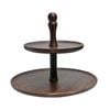 St. Claire Acacia 2 Tier Serving Tray Food Server Wooden Serveware 26/38cm