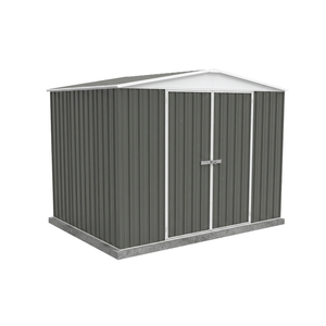 Absco Sheds 3.00m x 2.18m x 2.30m Woodland Grey Double Door Highlander Garden Shed 