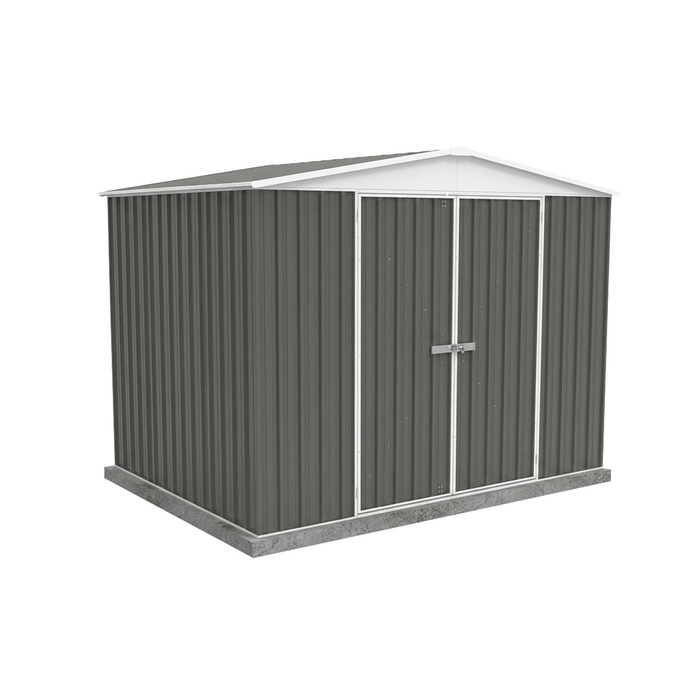 Absco Sheds 3.00m x 2.18m x 2.30m Woodland Grey Double Door Highlander Garden Shed 