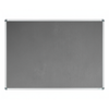 Corporate Felt Pinboard Aluminium Frame 1500x1200mm Grey