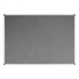 Corporate Felt Pinboard Aluminium Frame 1500x1200mm Grey
