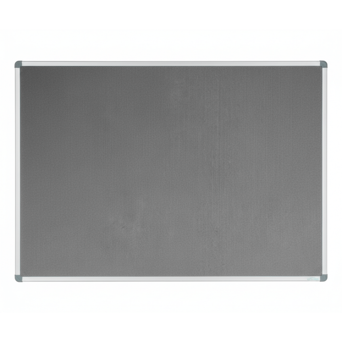 Corporate Felt Pinboard Aluminium Frame 1500x1200mm Grey