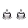2PK Artesa Mini Glass Serving Cloche for Butter Spreads Soft Cheese 9x9.5cm