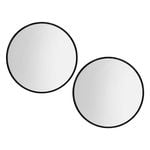 Embellir 90cm Wall Mirror Round Set of 2
