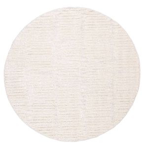 Loopsie-240cm X 240cm-ribera Ivory Textured Round Rug