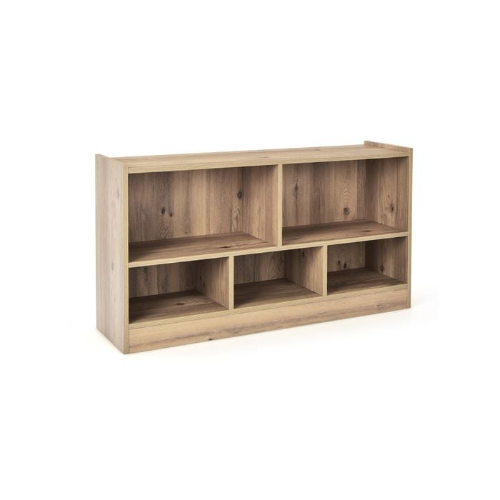 Costway 5-cube Kids Bookshelf Children Bookcase Wood Toy Storage Cabinet Organizer Magazine Display Bedroom Living Room