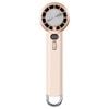 Catzon Portable Handheld Fan with Ice Porcelain Cooling Pad 1-100 Adjustable Speed-Beige