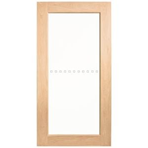 Corinthian 2040 x 1200 x 40mm Entrance Door Blonde Oak Clear Glass AWOWS21