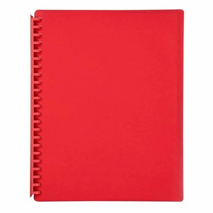 Marbig Refillable Display Book 20 pocket (A4) (Red)