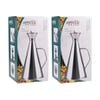 2pk Appetito Durable Stainless Steel Oil Can W/ Vented Spout 500ml