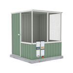 The Organic Garden Co 1.52 x 1.52 x 1.8m Pale Eucalypt Chicken Coop