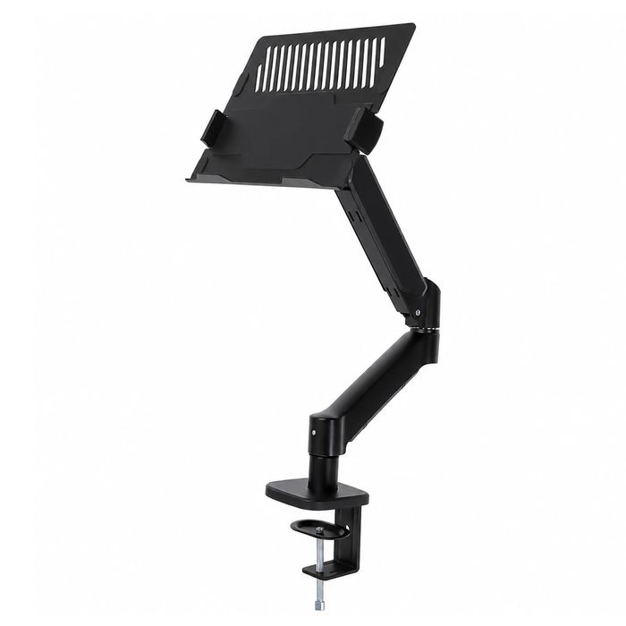 Levede Monitor Arm Tray Mount Laptop Stand Adjustable Rotating for Desk Black