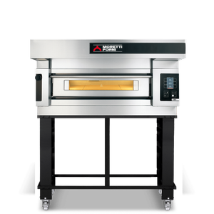 Moretti Forni Series Single Deck Bakery Oven On Stand - 2 X 60x40cm Tray - Comp S100e/1a/s