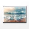 Birds Flying Over a Beach   Print 100% Australian Made 120x90cm  (Poster)