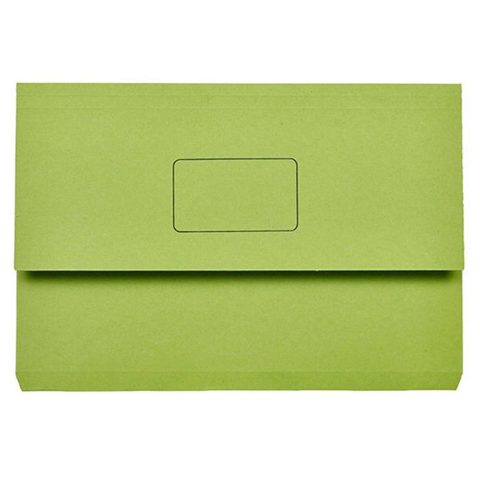 Marbig Slimpick Document Wallet (Foolscap) (Green)
