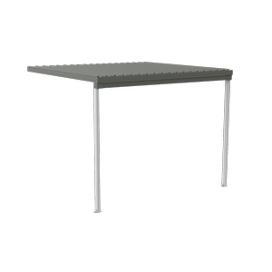 Absco Structures 3.00 x 3.00 x 3.00 Single Patio Cover – Woodland Grey