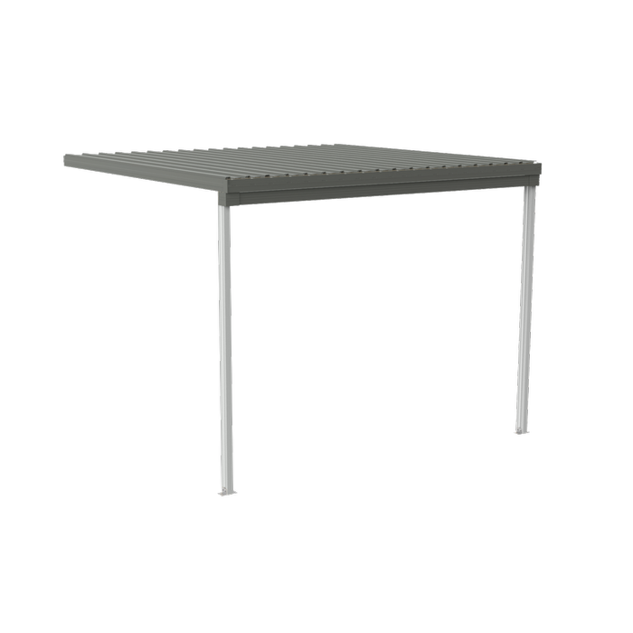 Absco Structures 3.00 x 3.00 x 3.00 Single Patio Cover – Woodland Grey