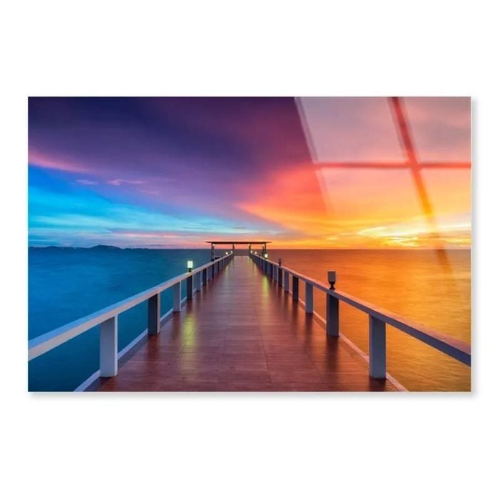 Landscape Wooded Bridge  Print 100% Australian Made 90 x 60cm  (Acrylic)