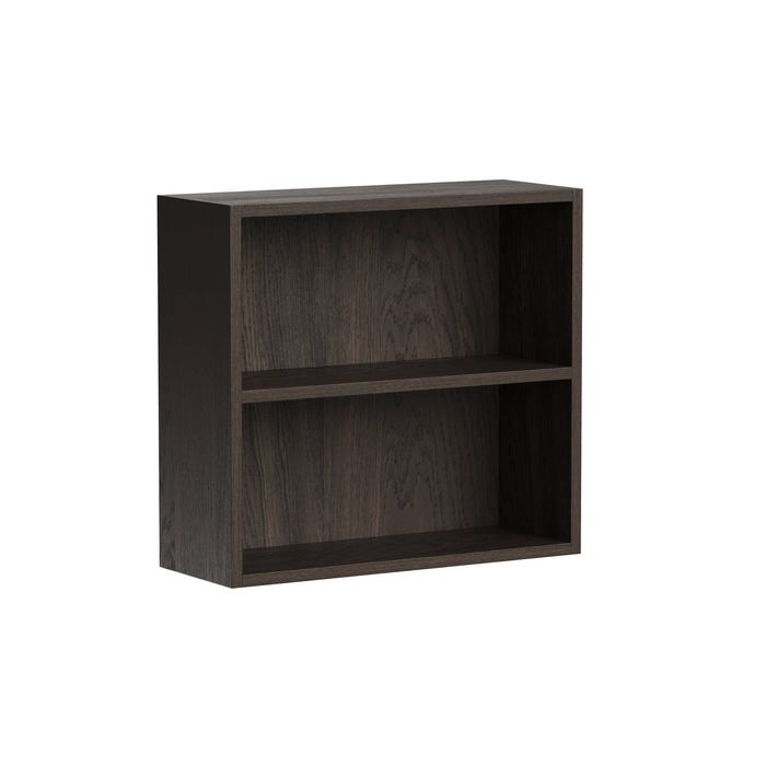 Kaboodle 500-599mm Truffle Oak Customisable Shallow Med Wall Open Shelf