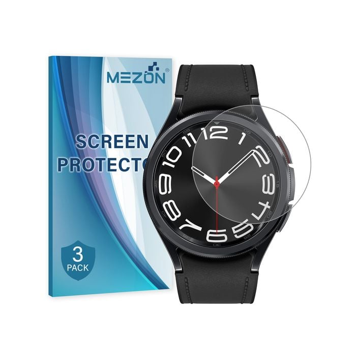 3 Pack MEZON Samsung Galaxy Watch6 Classic (47 mm) Ultra Clear TPU Film Screen Protectors