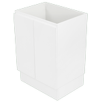 CIBO 600mm White Gloss Tonic Full Height Vanity - Cabinet Only