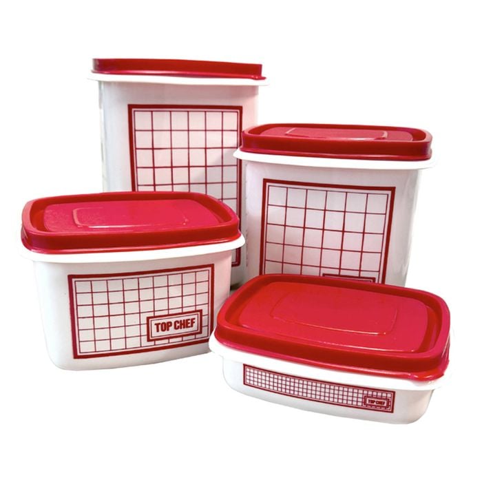 4pc Container Food Kitchen Storage Set Assorted 390Ml/880Ml/1.4L/2L